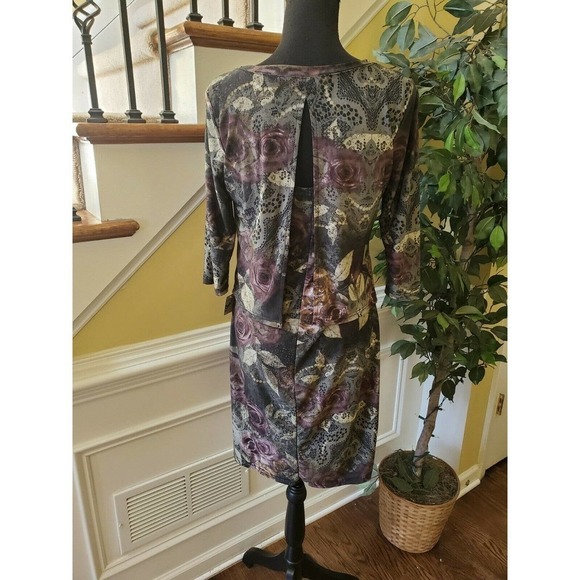 MLLE GABRIELLE PRINT DRESS SIZE SMALL - Picture 7 of 12